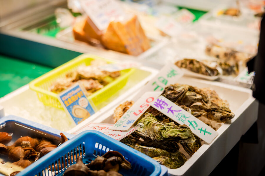 Le marché aux poissons de Shiogama